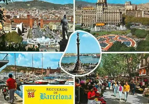 Spain Barcelona souvenir different sites and sights