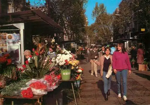 Spain Barcelona Rambla de las Flores