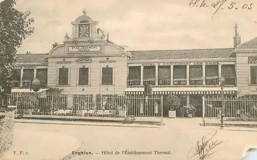 Enghien les Bains hotel restaurant etablissement thermal
