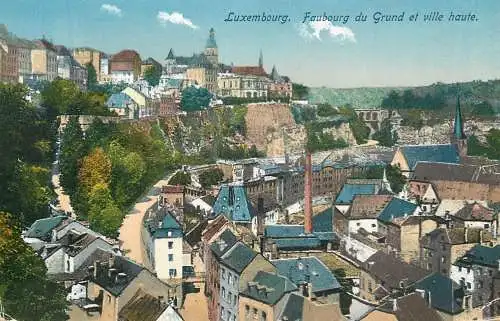 Luxembourg Faubourg du Grund et ville haute