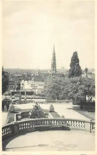 cpa Belgique Bruxelles the town Mont des arts