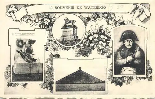 cpa Belgique Waterloo souvenir