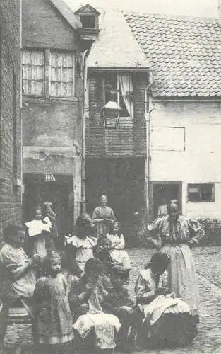 cpa Belgique Verviers Cour Baudouen