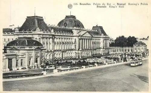 cpa Belgique Bruxelles Palais du roi