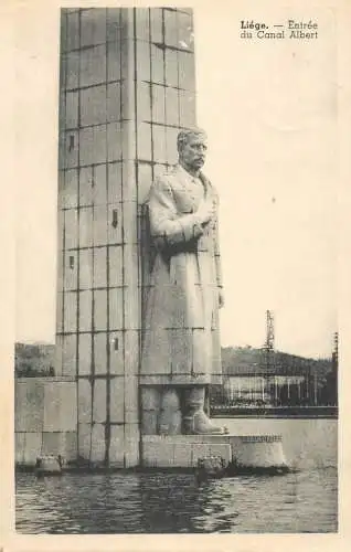 cpa Belgique Liege entree du Canal Albert