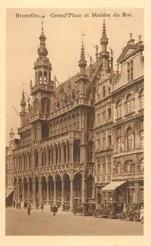 cpa Belgique Bruxelles Grand PLace et maison du Roi
