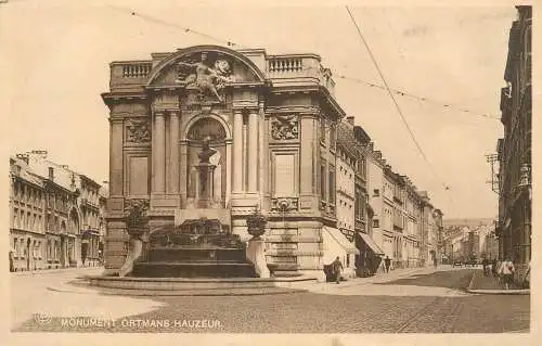 cpa Belgique Verviers monument Ortmans Hauzeur