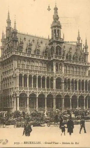 cpa Belgique Bruxelles Grand Place Maison du Roi