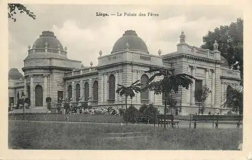 cpa Belgique Liege le palais des Fetes