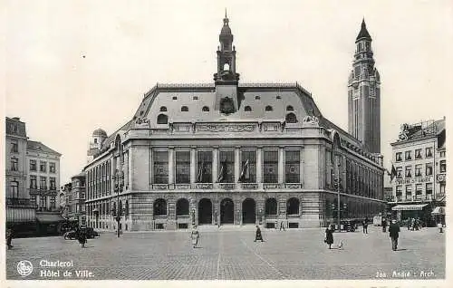 cpa Belgique Charleroi city hall