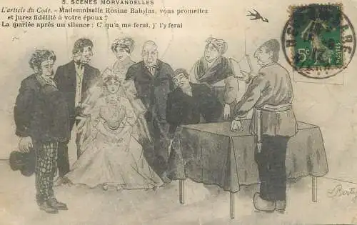 cpa France Morvan mademoiselle Rosine Babylas