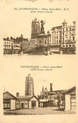 cpa France Dunkerque Place Jean Bart