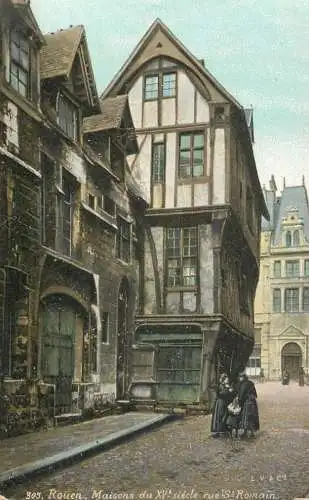 cpa France Rouen maisons