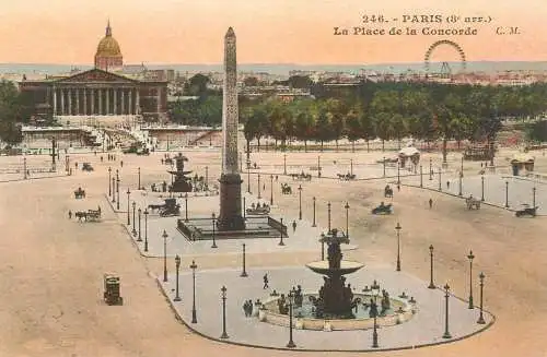 cpa France Paris Place de la Concorde