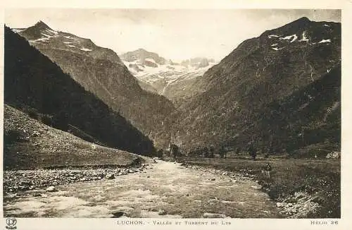cpa France Luchon vallee en torrent du Lys