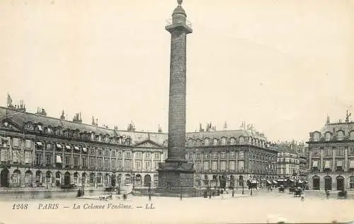 cpa France Paris la colonne Vendome