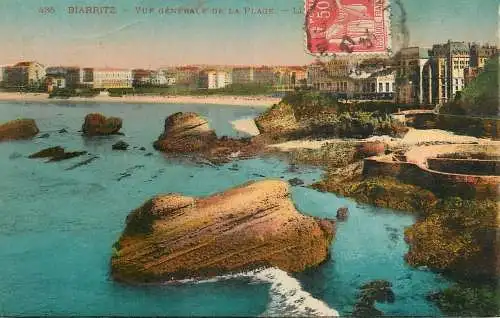 cpa France Biarritz beach