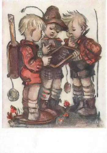 Kunstler Postkarte Hummel