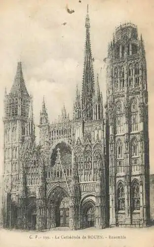 cpa France Rouen cathedrale