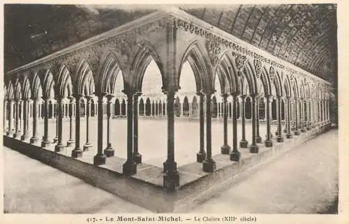 cpa France Le Mont Saint Michel la salle des chevaliers