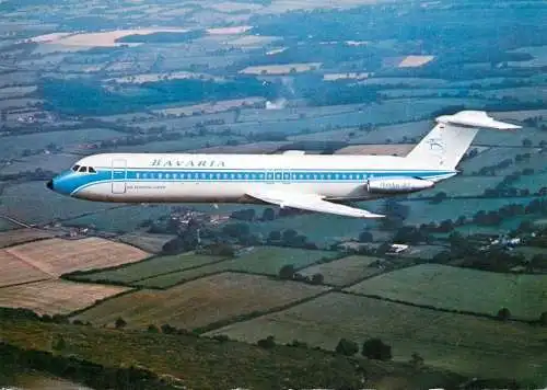 Bac Super One-Eleven Holiday Jet Bavaria Airline plane