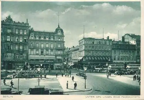Berlin Under den Linden cafe Linden 1938
