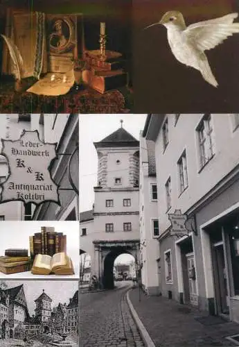 Antiquariat Kolibri Ad. Postkarte