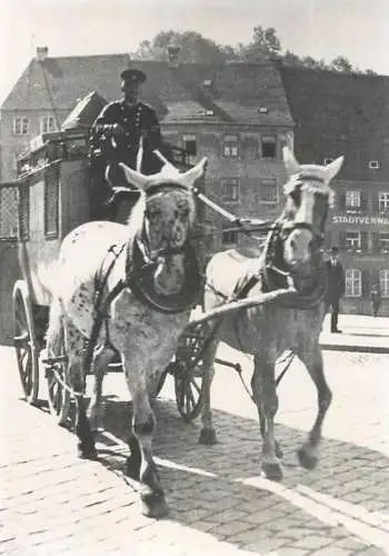 Horses coach pictorial card