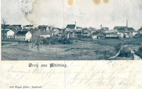 GERMANY GRUSS AUS ALTOTTING 1899