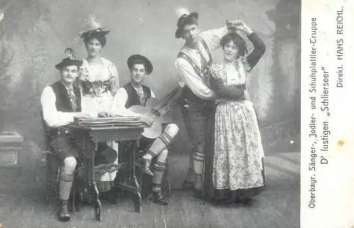 Sanger, Jodler und Taenzergruppe Truppe D` Schlierseer Direktor Hans Reichl