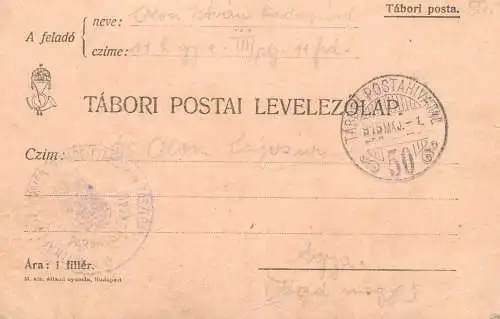 Tabori postai 1915