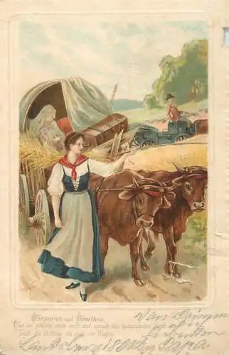 AK Hermann und Dorothea 1902 Postkarte