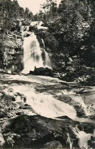 cpsm France Cauterets la cascade du pont d'Espagne