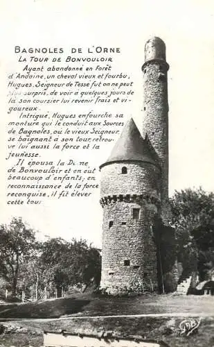 cpsm France Bagnoles-de-l'Orne tour de Bonvouloir