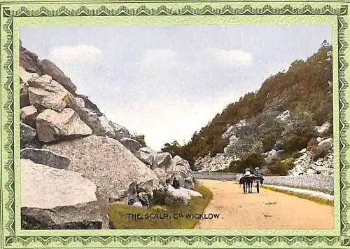 The Scalp - Co. WICKLOW hard cardboard vintage pictorial card