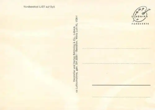 Nordseebad List auf Sylt aerial view postcard