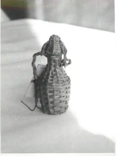 Photography Objects photo 9 x 12 cm demijohn made of woven wood