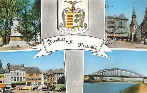 Belgium Groeten uit Hasselt several views