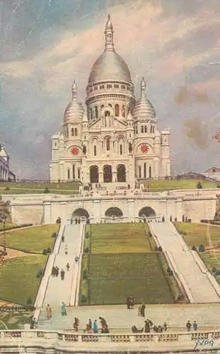 cpsm France Paris Sacré Coeur