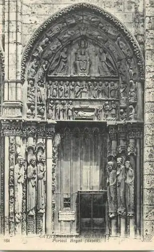 cpa France Chartres cathedrale