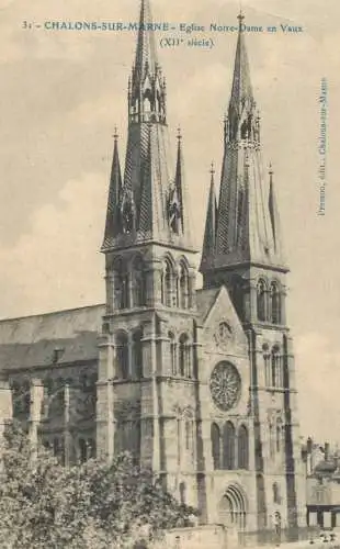 cpa France Chalons sur Marne Notre Dame