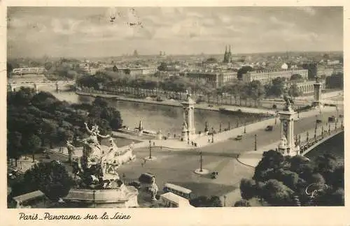 cpa France Paris Seine river