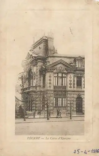 cpa France Fécamp la Caisse d'Epargne