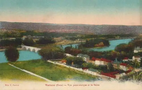 cpa France Vernon Seine castle