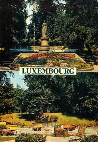 Souvenir de Luxembourg Town Parc de la Ville multi view