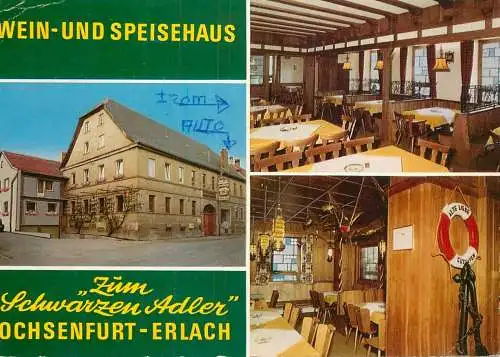 Germany Ochsenfurt/Ortseil Erlach Wein und Speisehaus "Zum Schwarzen Adler" multi view