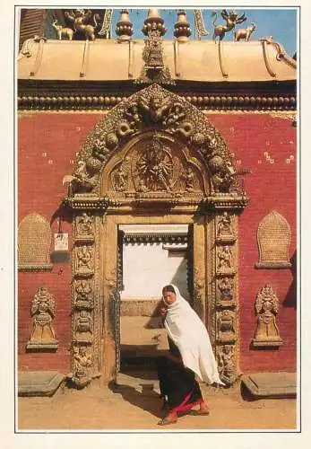 Nepal Bhadgaon gate of the Royal Palace
