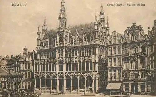 Belgium Bruxelles grand place et maison du roi