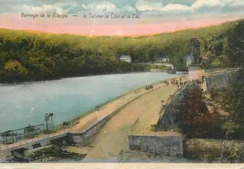 Belgium Gileppe (Dam) kion de lac