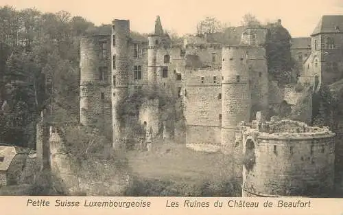 Luxembourg  Petite Suisse Luxembourgeoise chateau de Beaufort